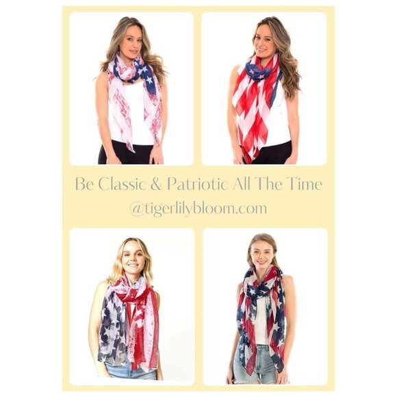 Tigerstars American Flag Infinity Scarf - Picture 4 of 4